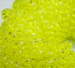 БВ006НН4 Хрустальные бусины квадратные, цвет: желтый, размер 4 мм, кол-во: 44-45 шт.