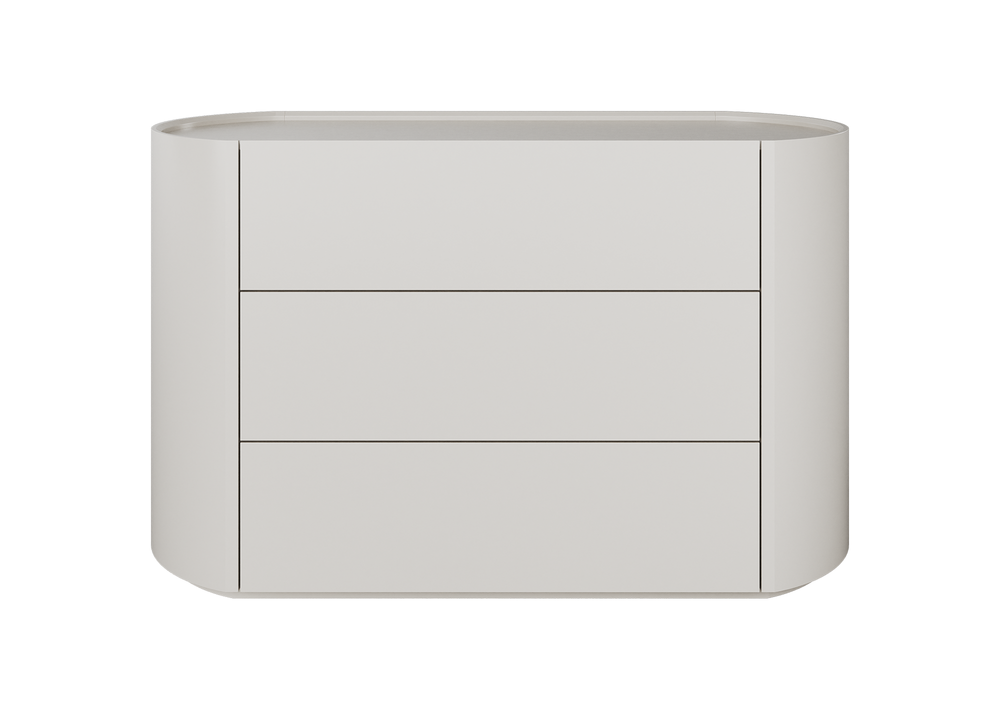 Комод Lagom 3 ящика ширина 120 см (дымка)