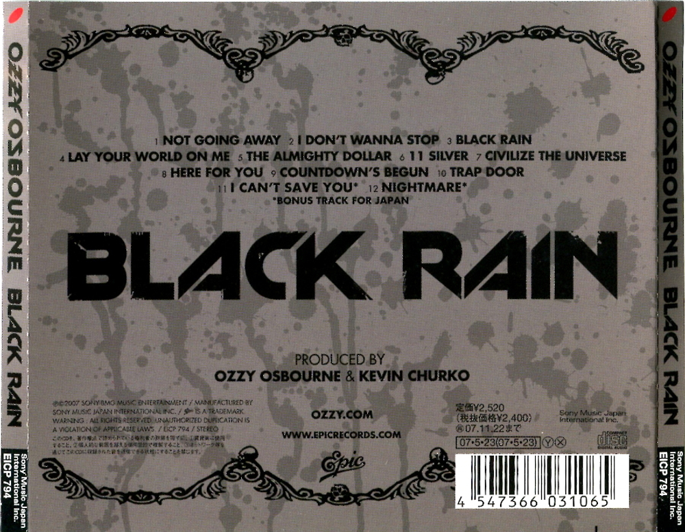 Ozzy Osbourne / Black Rain (CD)