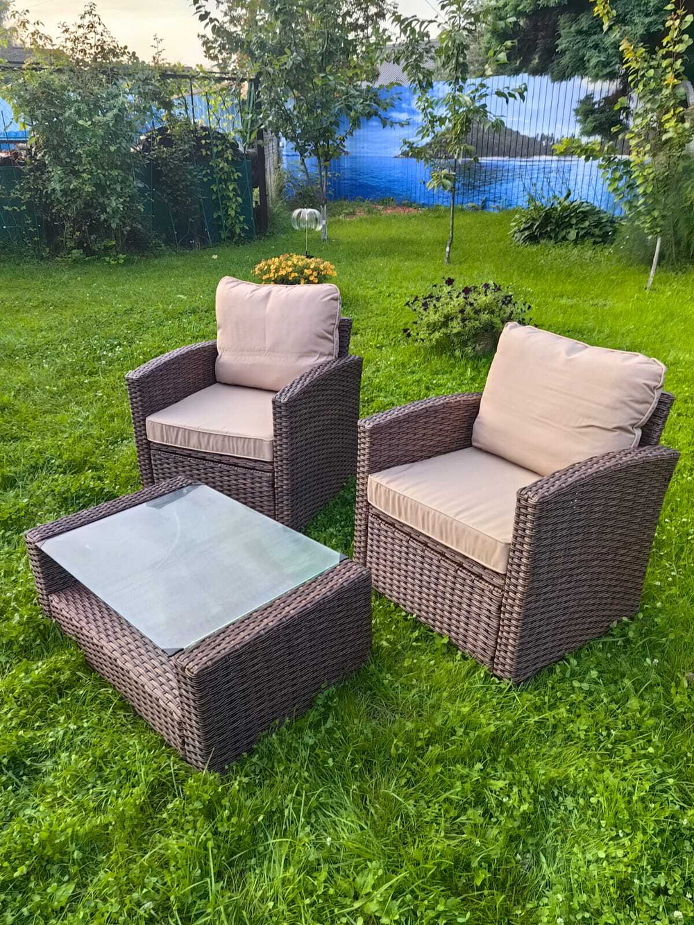 Комплект мебели из искусственного ротанга Сантьяго Balcony Set Шоколад