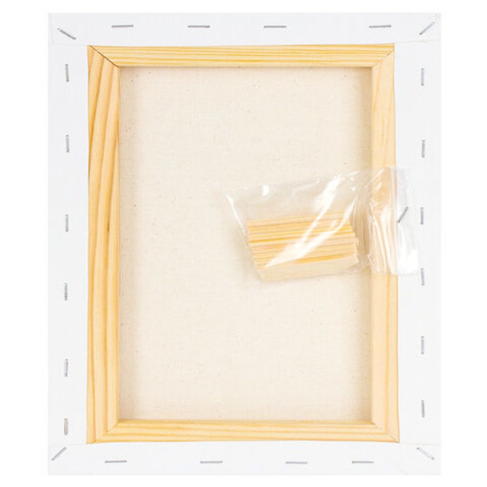 Холст на подрамнике BRAUBERG ART DEBUT, 25х30см, 280 г/м2, грунт, 100% хлопок, мелкое зерно, 191642