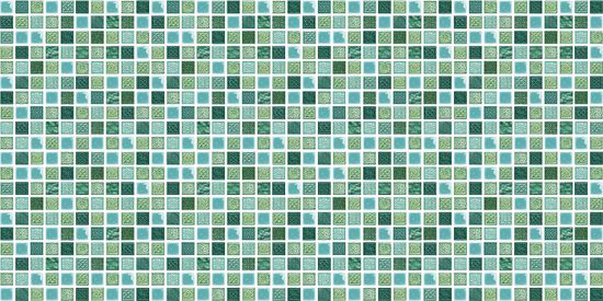 ПВХ панель Мозаика Зеленая