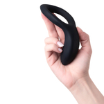Черное эрекционное виброкольцо с управлением через приложение Lovense Diamo Vibrating Cock Ring Black