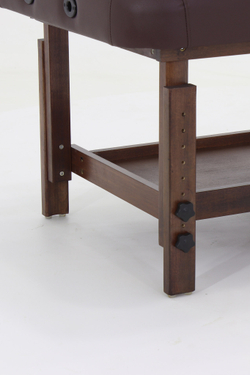 Массажный стол стационарный Med-Mos FIX-1A (SW2.31.10) мягкий, Коричневый