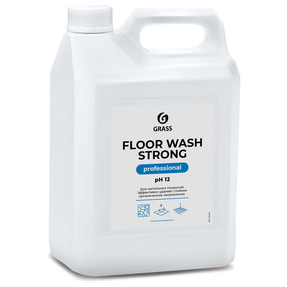 Средство концентрат для машинной и ручной мойки полов 5,6 кг, GRASS FLOOR WASH STRONG, щелочь