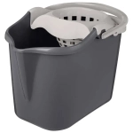 Ведро Rimo прямоугольное 13л с отжимом МОП (светло-серый)