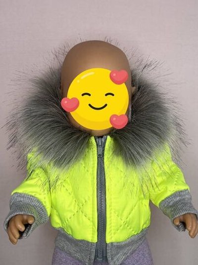Куртка зимняя лимон для кукол 43 см (998)