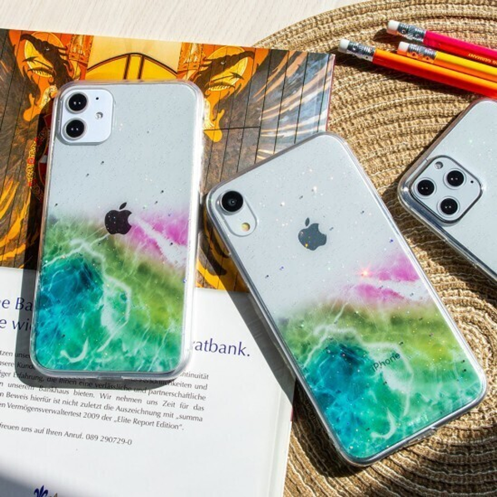 Силиконовый чехол Акварель для Huawei P40 Pro, 011730