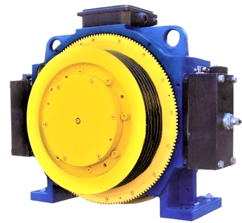 Лебедка безредукторная Bluelight 1000 кг 1,0 м/с 513V подвес 2:1 КВШ 400*5*10 мм  BLUELIGHT.