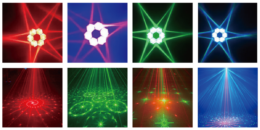 LED Bee Eyes RG Laser Light - Black