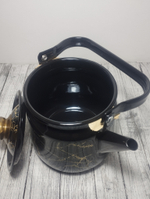 Чайник 3,5л с рисунком Мрамор золото черн. 1с26я