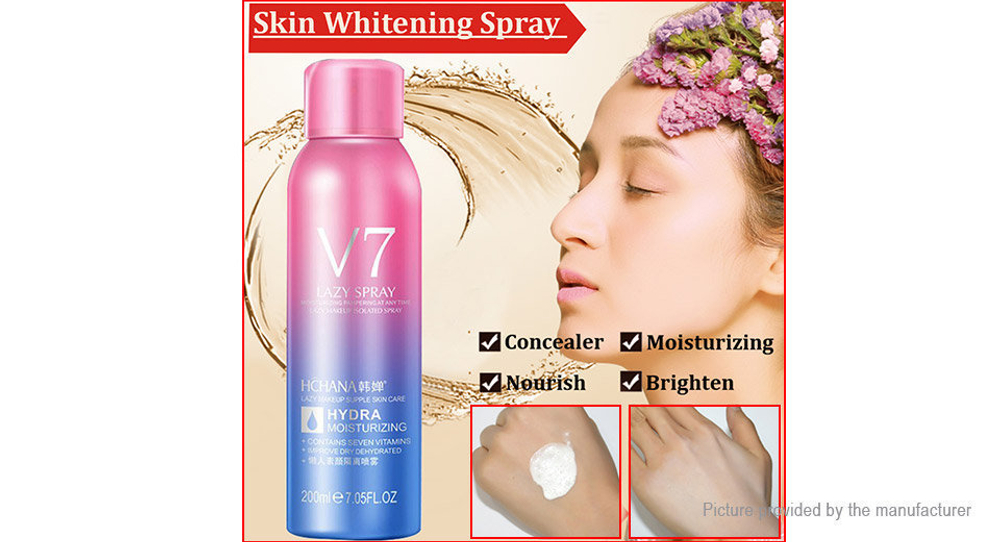 Спрей V7 Lazy Spray Hchana для лица и тела увлажняющий, отбеливающий 200 мл