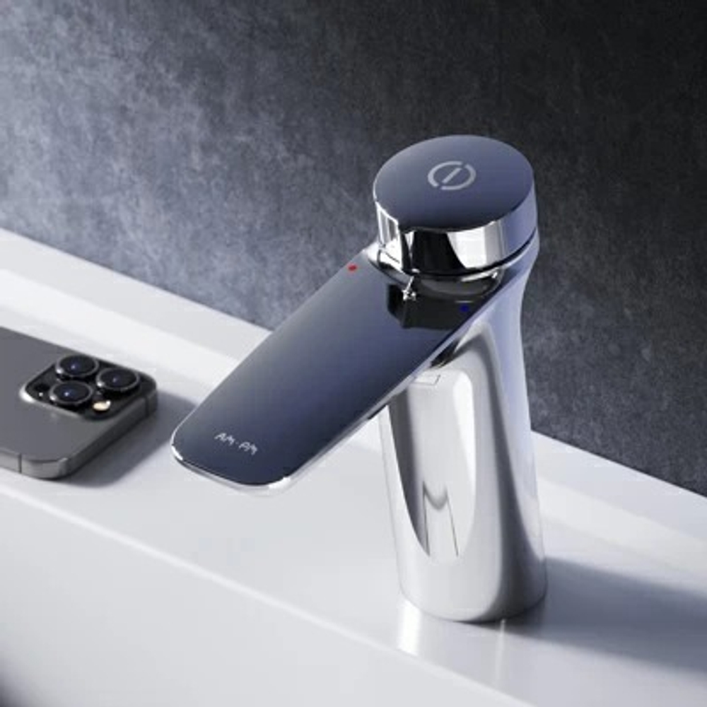 смеситель для умывальника, нажимной