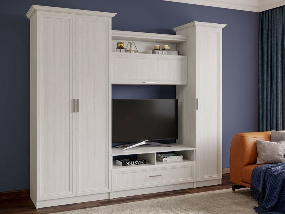 ПРАГА-2: секция ТВ  Анкор белый