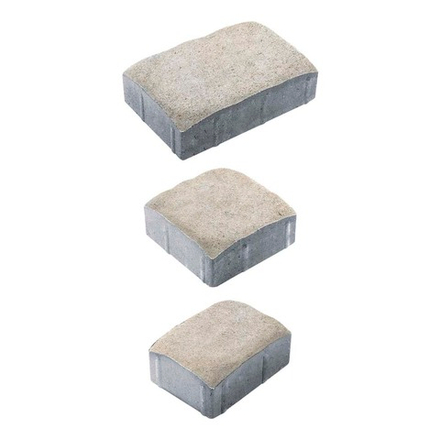 Тротуарная плитка УРИКО, комплект из 3 видов плит, Искусственный камень Степняк