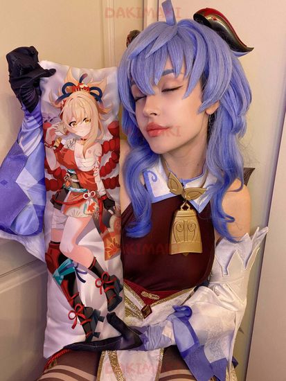 Мини дакимакура Еимия из Геншин Импакт | Genshin Impact арт. M0989, 60х20 см