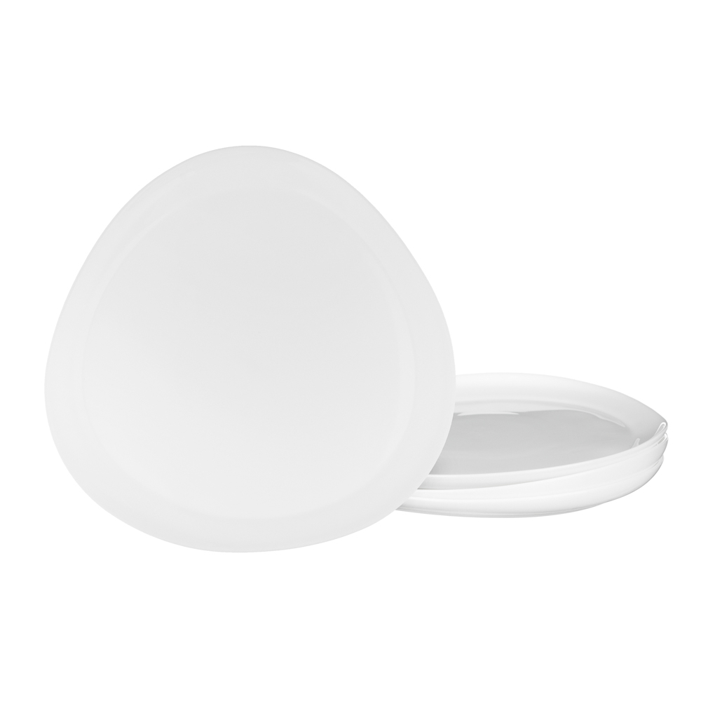 MILLIMI Набор столовой посуды 13 пр., треугольный, опаловое стекло