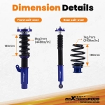 Maxpeedingrods Shock Absorbers Height Adjustble Coilovers Kit подходит для автомобиля BMW E46 3 Series 1998-2005 lowering kit