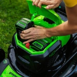 Газонокосилка аккумуляторная Greenworks GD40LM46SP 40В (1 x 4 Ач, ЗУ) нож 46 см, 2506807UB