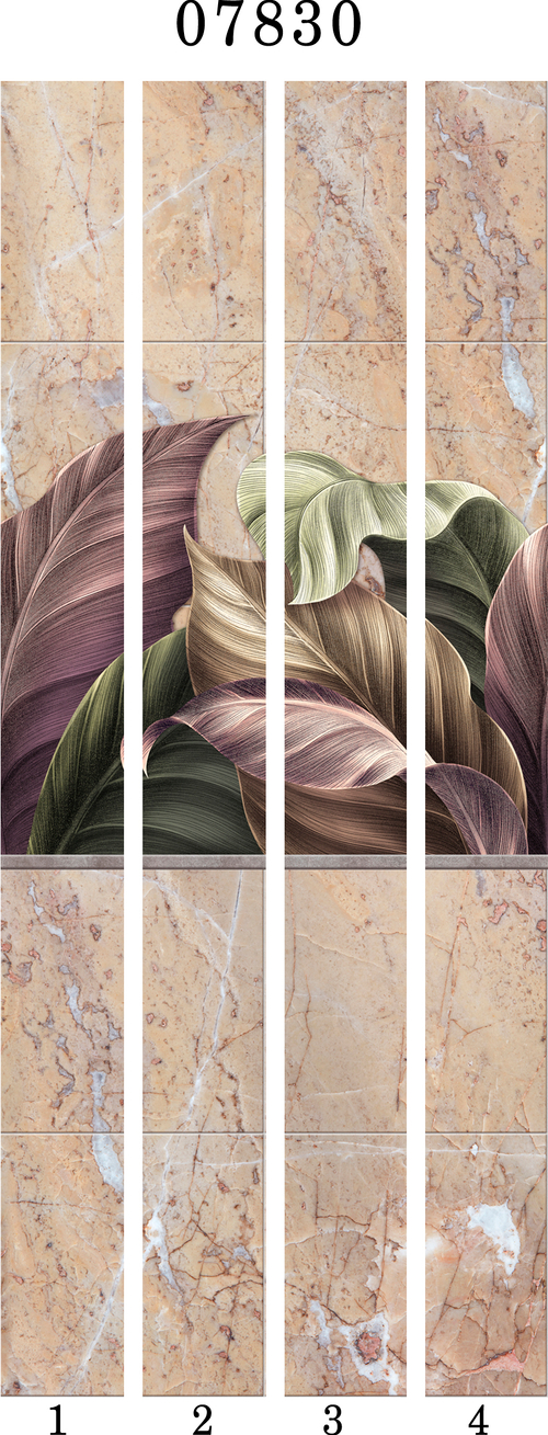 Панель ПВХ фотопечать 3D Panda Ботаника 2700х250 мм