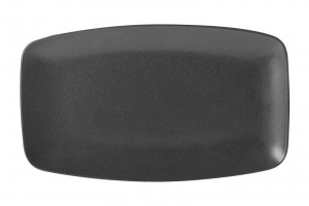 Тарелка прямоугольная 31*18 см фарфор цвет черный Seasons