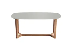 Стол обеденный Cross 2 180*90 см (светло-серый, бук)