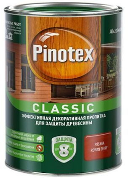 Пропитка Pinotex Classic декоративно-защитная для древесины