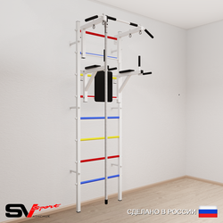 Шведская стенка Sv Sport усиленная 670 (Турник стандарт/Брусья/Канат)