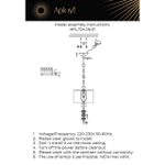 Подвесной светильник Aployt Franula APL.724.06.01