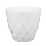 Горшок для цветов Laurel D277 мм, 9,3 л с поддоном (белый)