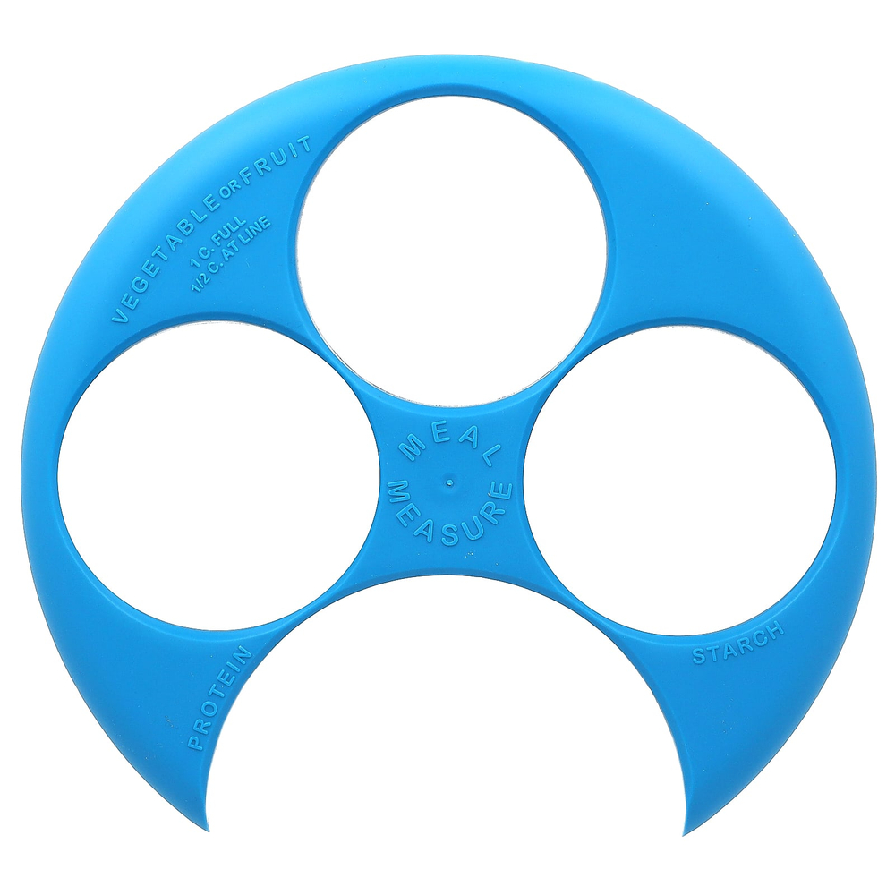 Flents, Meal Mere, тарелка для контроля порций, синяя, 1 шт.