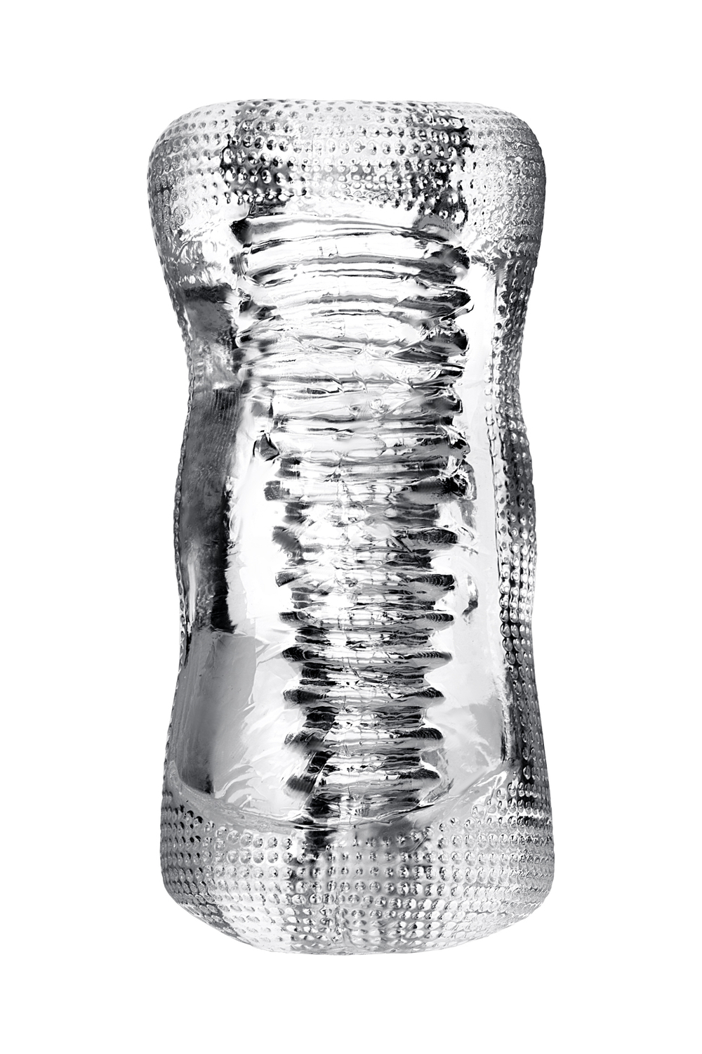 Мастурбатор нереалистичный Asha прозрачный 14 см