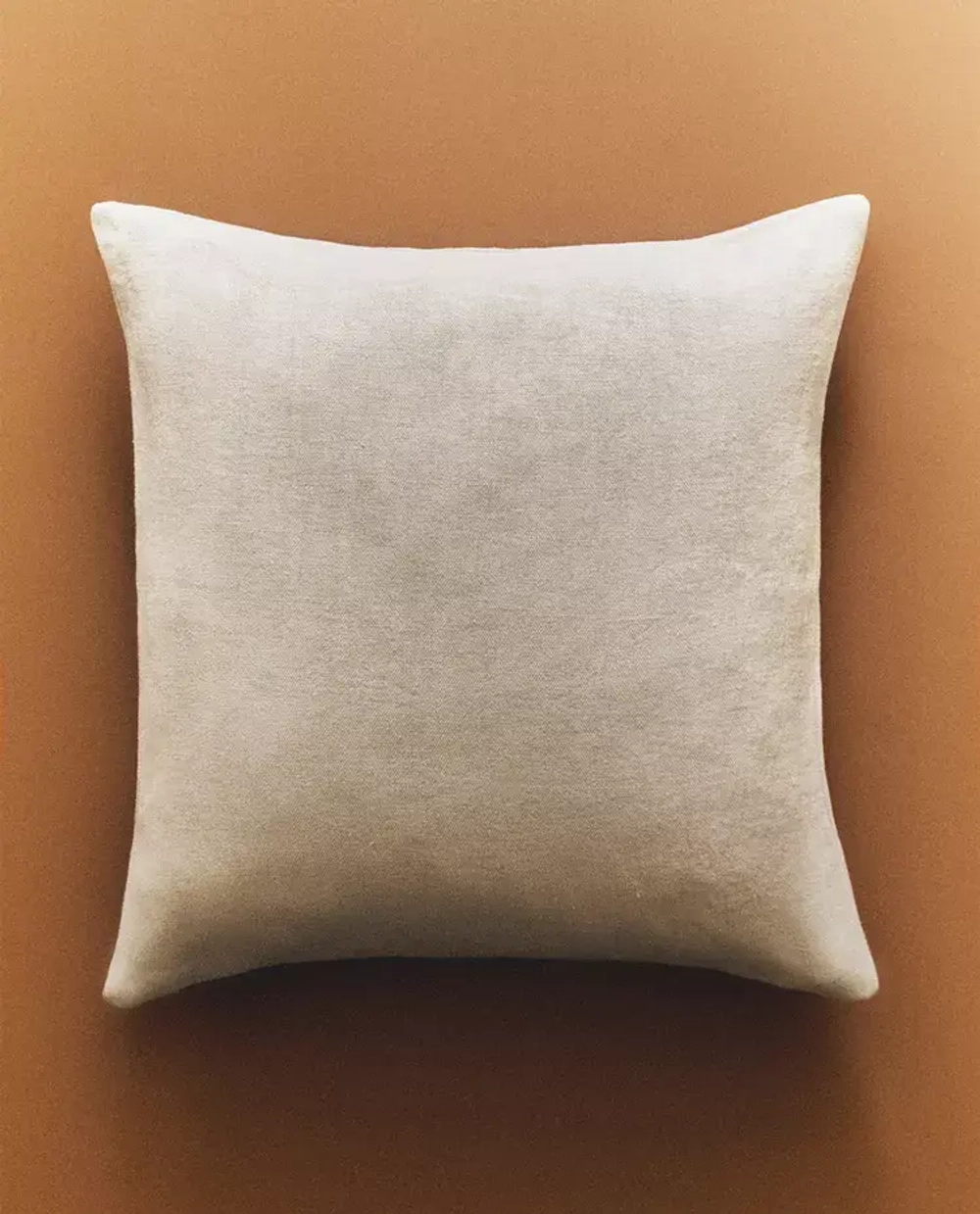 ZARA HOME ЛЬНЯНАЯ НАВОЛОЧКА ДЛЯ ДЕКОРАТИВНОЙ ПОДУШКИ, ЦВЕТ ЛЬДА