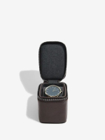 Stackers Сумка для хранения часов Zipped Travel Watch Box, черная