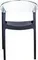 Стул Carmen черный с прозрачной спинкой | Siesta Contract | Турция