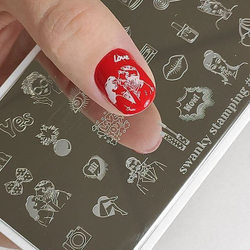 Swanky Stamping, Пластина 048 wow
