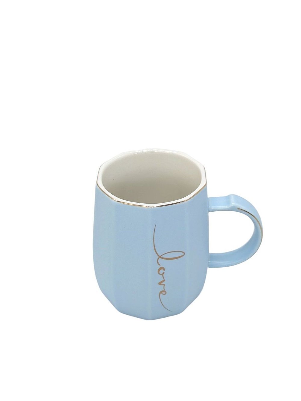 Кружка керамическая голубая 400 мл. (201525565-2)