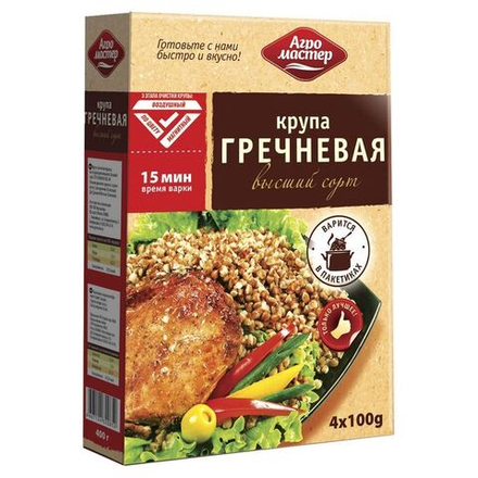 Крупа Гречневая Агромастер 400 гр
