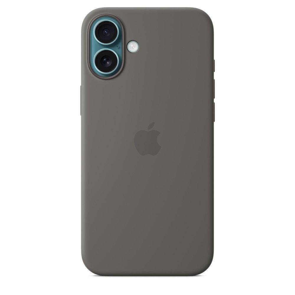 Силиконовый чехол для iPhone 16 Серый