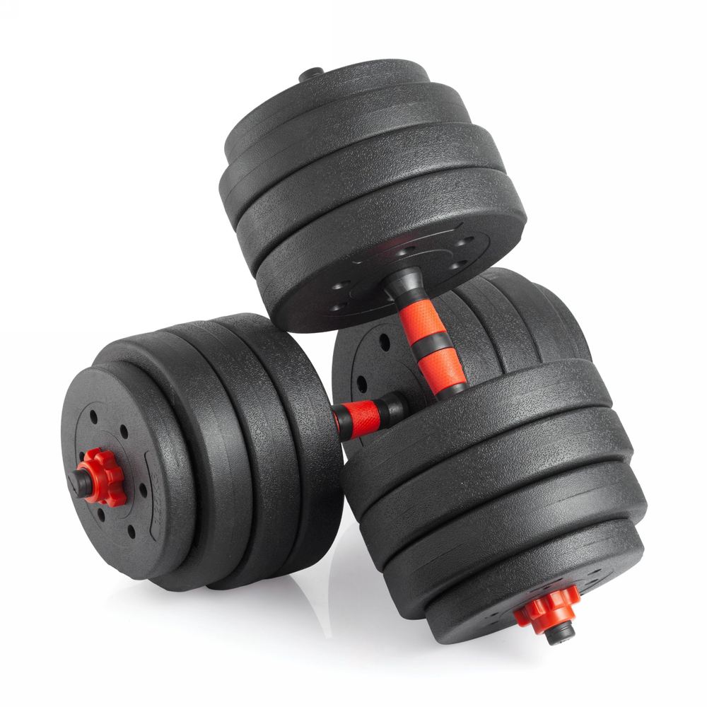 Гантели разборные с грифом, 40 кг. (2 шт. х 20 кг.) VictoryFit VF-DС400