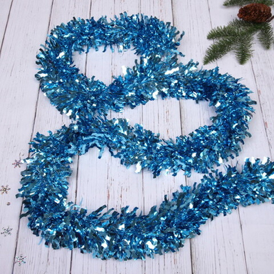 Мишура 2 м 9 см «Яркая змейка», Морская волна