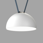 DK5562-WH+BK Cветильник для трека-ремня Belty, серия Flow со светодиодом, D300*H171мм, 48V DC, 28W, RA90, 120°, 4000K, IP20, белый с черным, алюминий