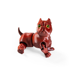 Подвижный американский бульдог, игрушка антистресс, бордовый