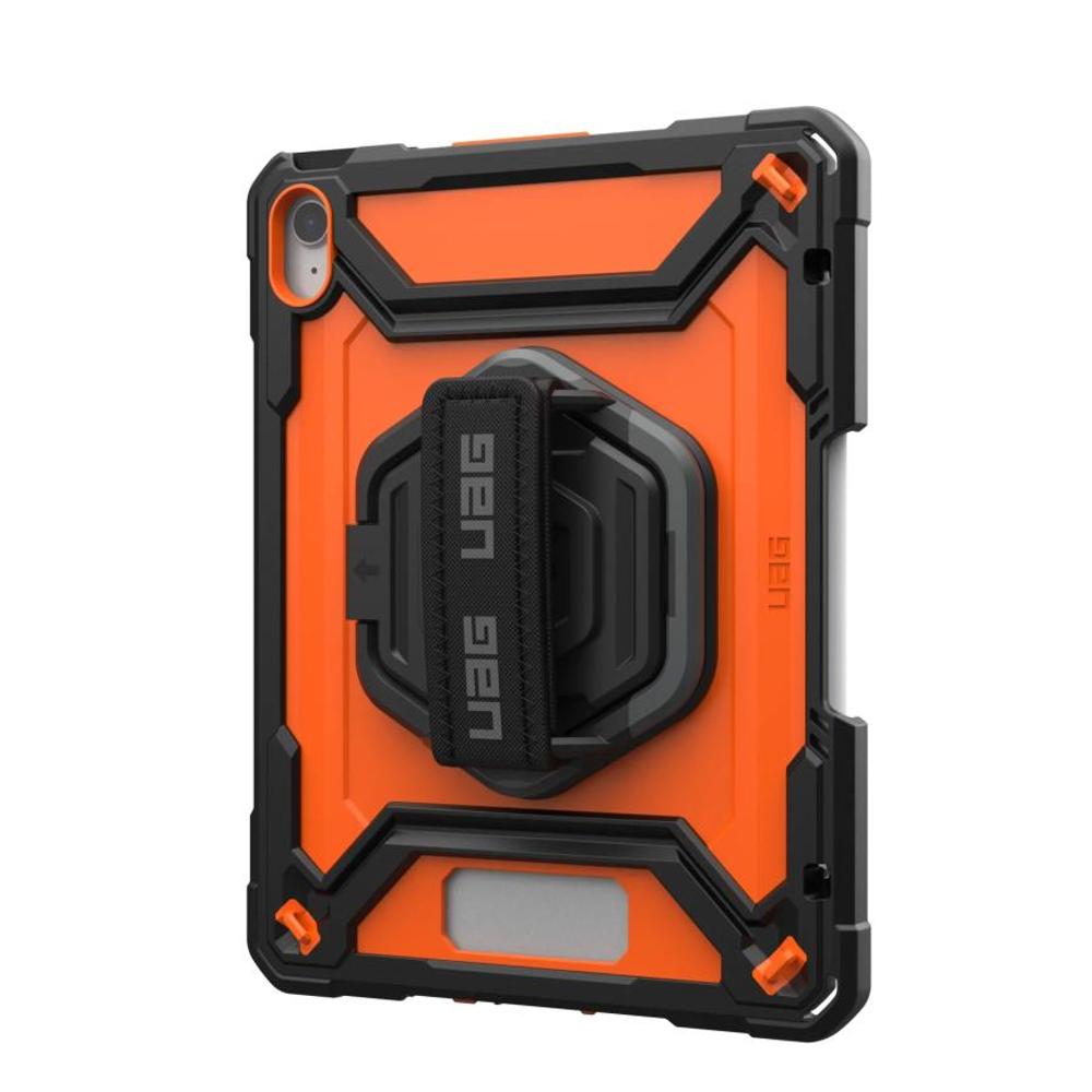 Защитный чехол с подставкой UAG Plasma для iPad (A16 | 2025) и 10-го поколения (2022) Чехол с регулируемым ремешком-держателем и защитным покрытием для экрана. Есть отсек для Apple Pencil или аналогичного стилуса