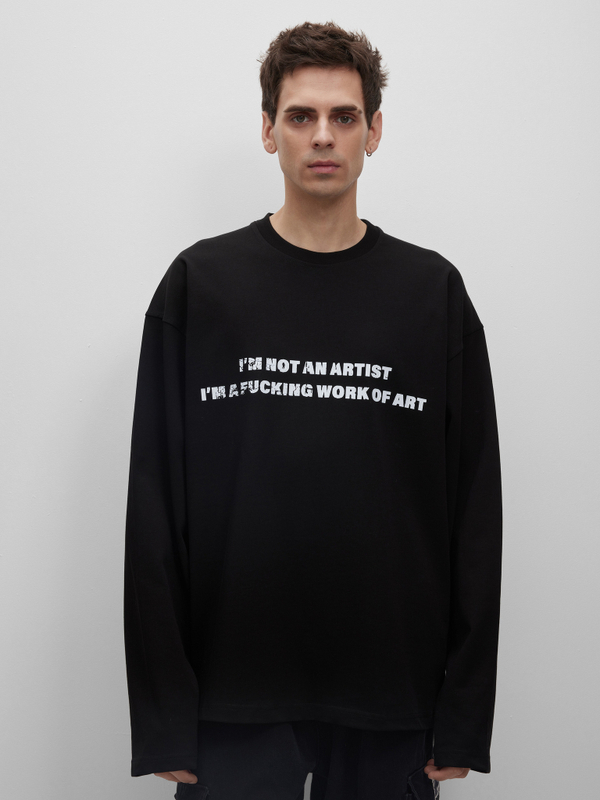 Лонгслив Work of art, черный