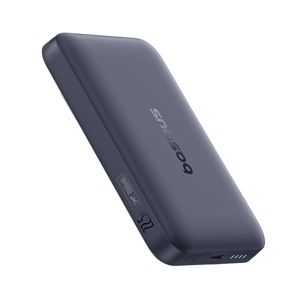 Внешний аккумулятор + Беспроводная зарядка Baseus EnerFill FM11 Ultra-Mini Magnetic C+Qi 10000mAh 22.5W (MagSafe)