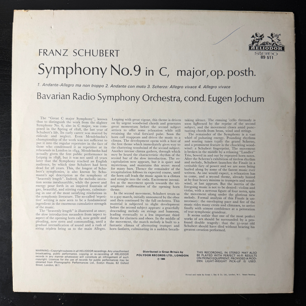 Шуберт - Симфония № 9 (Германия 1966г.)