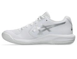 Женские Кроссовки теннисные Asics Gel-Dedicate 9 Clay - white/pure silver
