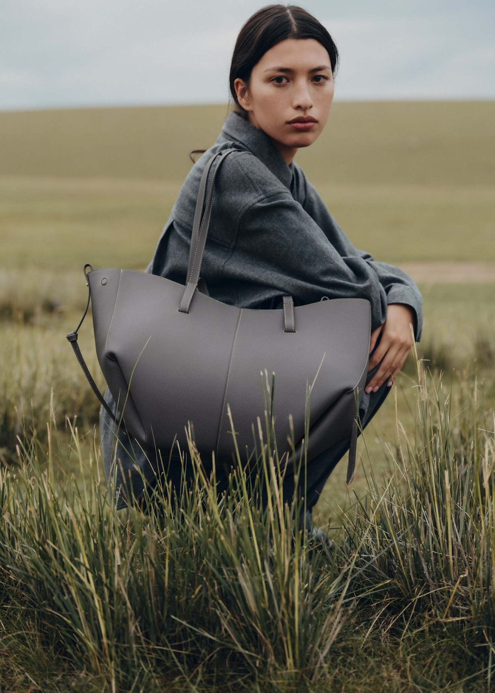 Сумка Polene Cyme EDITION TEXTURED STONE