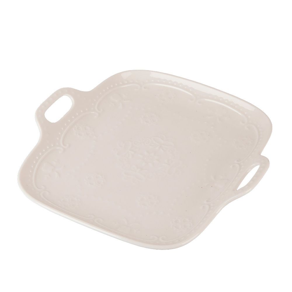 Блюдо " " 20х20,5х2см (min6) (фарфор) (транспортная упаковка)